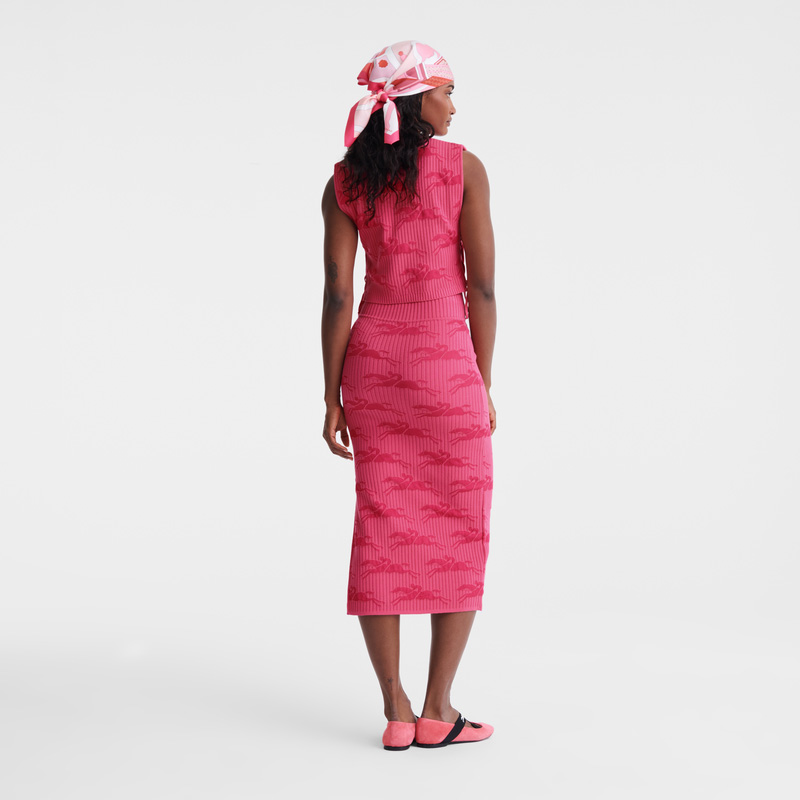 Longchamp Midi skirt Rosas | LC-GXPS2672