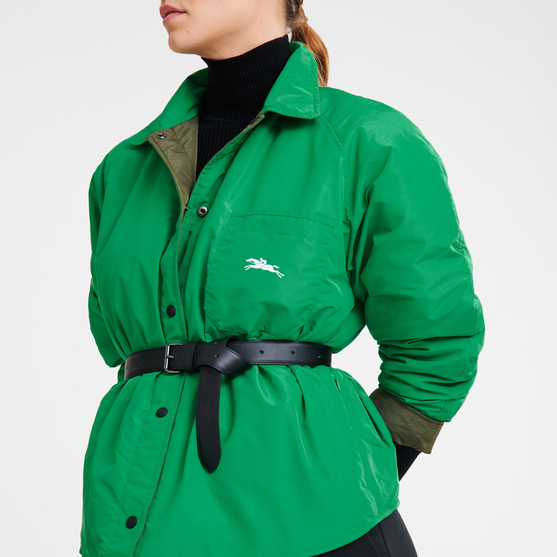 Longchamp Padded blouson Khaki/Green | LC-GUWB8731