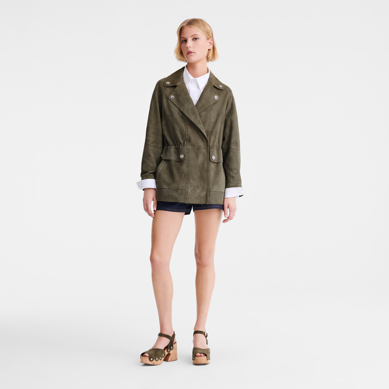 Longchamp Safari jacket Kaki | LC-YCCF6086