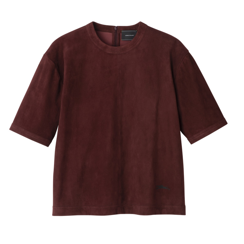 Longchamp Short leather top Burdeos | LC-WNZJ4486
