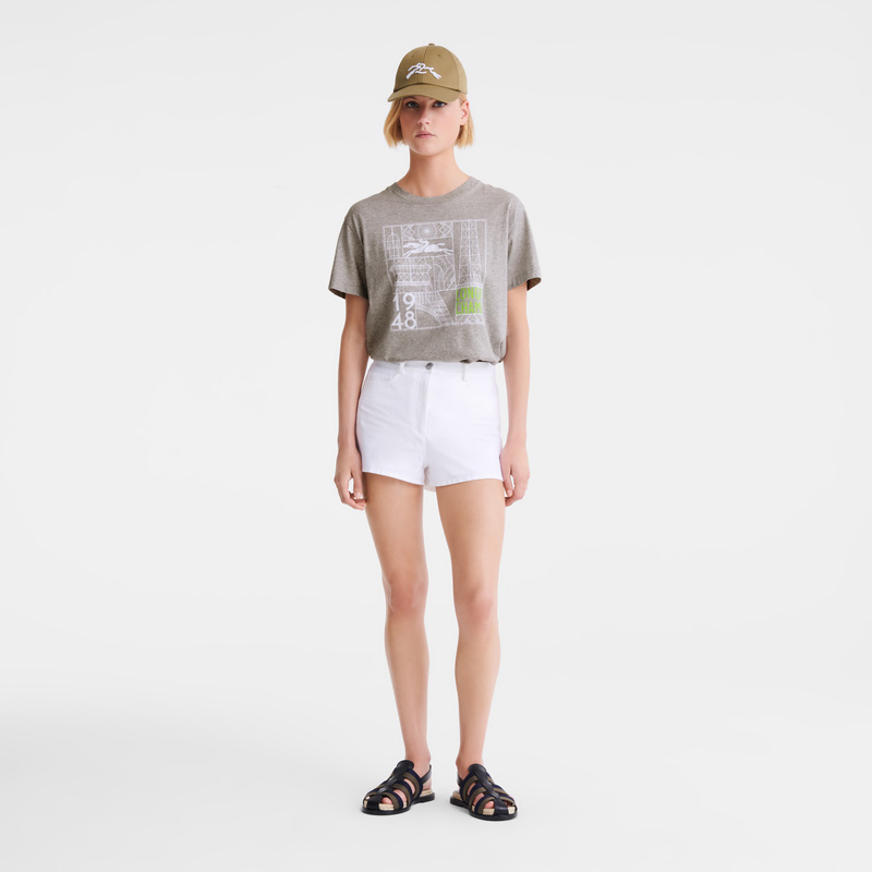 Longchamp Shorts Blancas | LC-RNHK1620