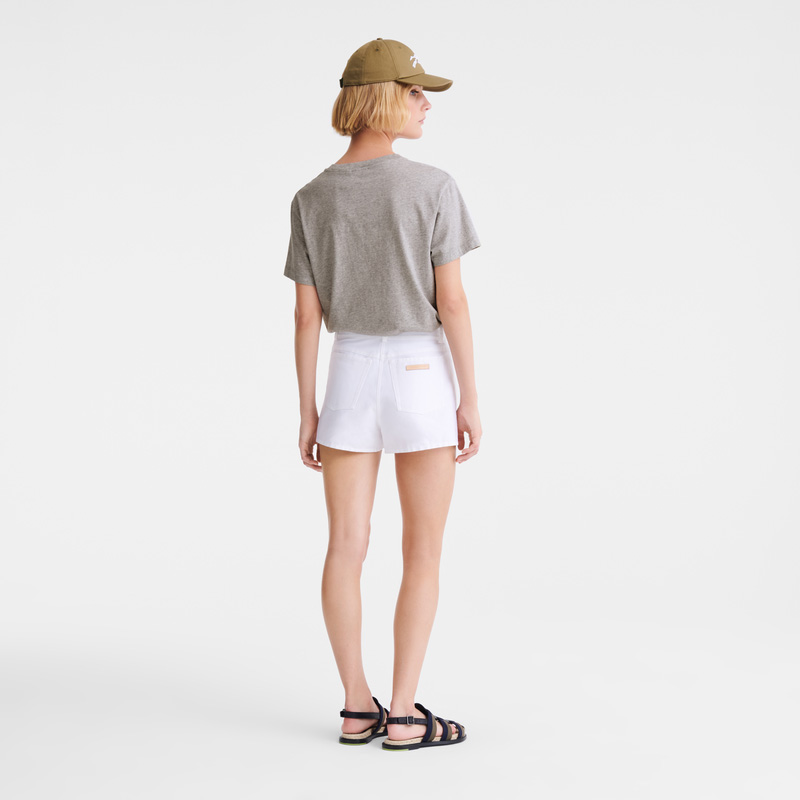 Longchamp Shorts Blancas | LC-RNHK1620