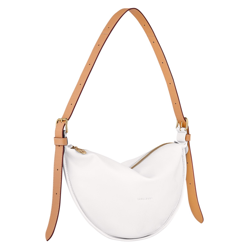 Longchamp Smoothie M Crossbody bag Blancas | LC-HVIJ8929