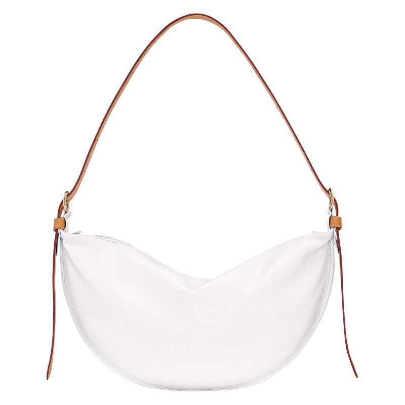 Longchamp Smoothie M Crossbody bag Blancas | LC-HVIJ8929