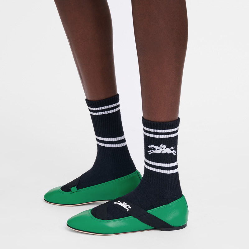 Longchamp Socks Negras | LC-WEZD7840