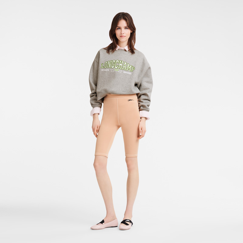 Longchamp Sweatshirt Gris | LC-FFZO7331