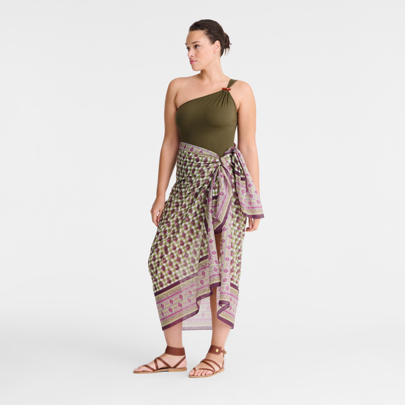 Longchamp The Bucolic Escapade Stole Artichoke | LC-IXPY5846