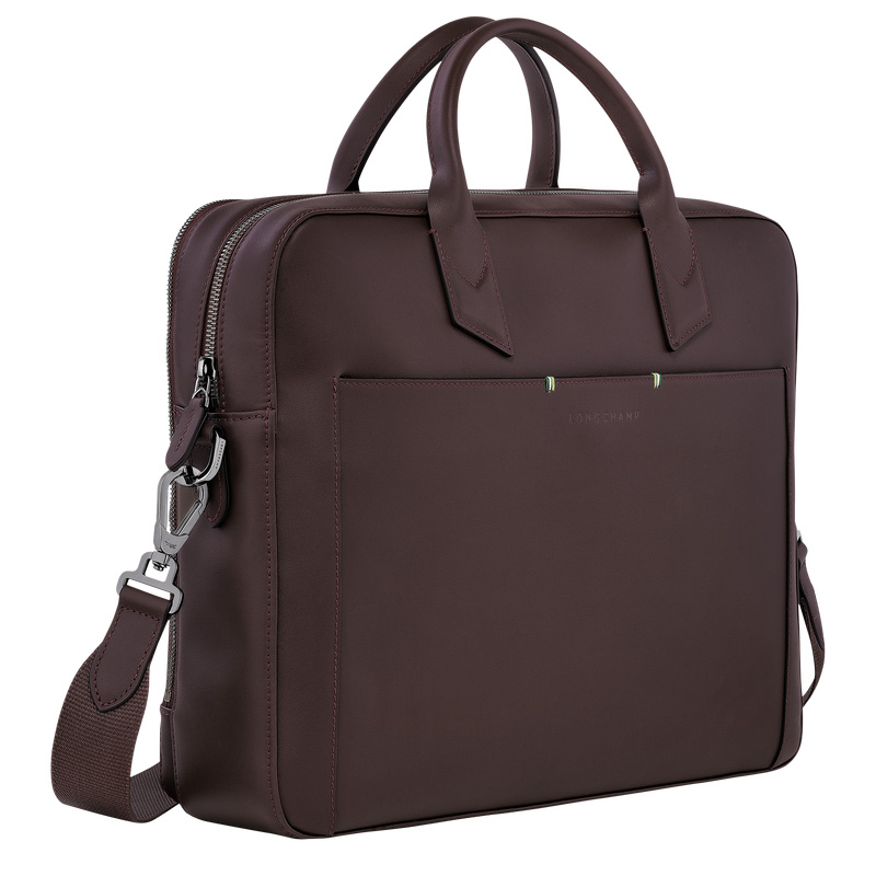 Longchamp sur Seine M Briefcase Mocha | LC-WQAZ6204