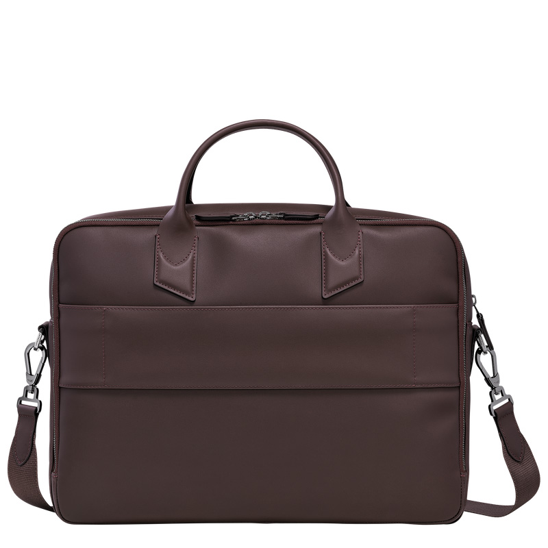 Longchamp sur Seine M Briefcase Mocha | LC-WQAZ6204
